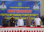 Rapat Kordinasi Penyelenggaraan Pemerintah Dan Pembangunan Daerah Di Buka Langsung Oleh Bupati konawe. Yusran Akbar. 