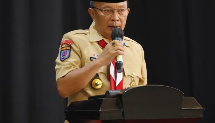 Wakil Bupati Konawe, Syamsul Ibrahim Terpilih sebagai Ketua Kwartir Cabang Pramuka Kabupaten Konawe.