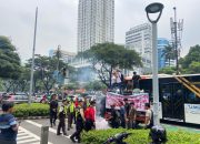 Demo Jilid II di SCBD Sempat Ricuh, PERANTARA Desak Pemerintah Cabut Izin PT Sulawesi Cahaya Mineral”