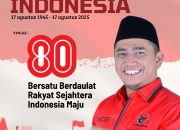 Peringati HUT ke-80 RI, Andi Muhammad Khaekal, Mengajak Masyarakat Bombana kobarkan semangat kemerdekaan.
