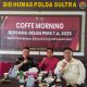 Ketua JMSI Sultra Hadiri Coffee Morning Perdana Bersama Polda Sultra