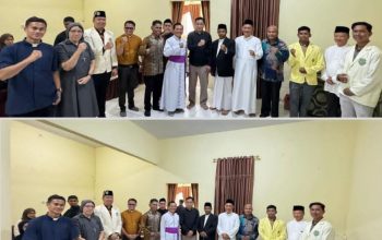 Pererat Sinergi, Kasatgaswil Densus 88 Bersama Tokoh Lintas Agama Silaturahmi ke Kediaman Kakanwil Kemenag Sultra