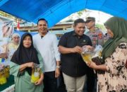 Bersama Ketua DPRD Konawe DAN Bupati Konawe Hadiri Gerakan Pangan Murah Nasional di Pasar Asinua