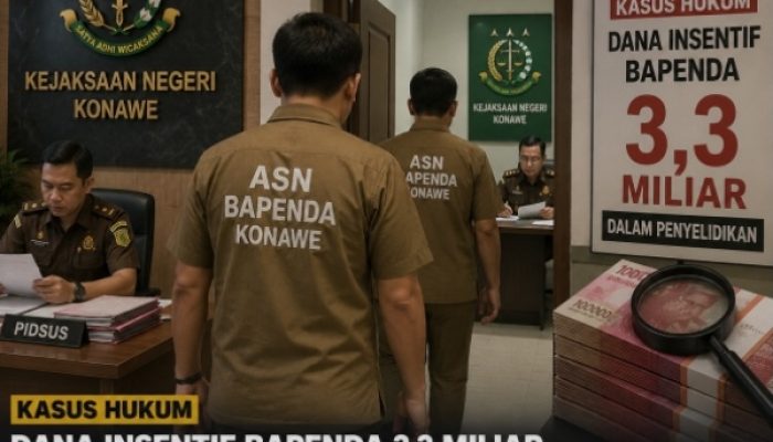 Kasus Hukum Dana Insentif 3,3 Miliar Asn Bapeda Konawe Jalani pemeriksaan Di Kajaksan,