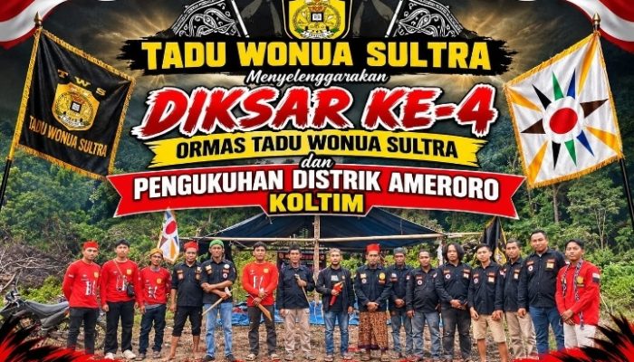 Perluas Sayap Organisasi, TWS-SULTRA Gelar Diksar ke-4 Sekaligus Bentuk Distrik Ameroro di Koltim